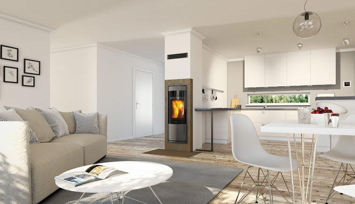 Kingfire® Rondo, Norm-Kaminbau, Kaminbau, Kaminsanierung